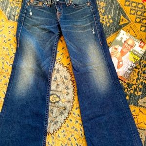 Vintage True Religion Medium Wash Flare Jeans